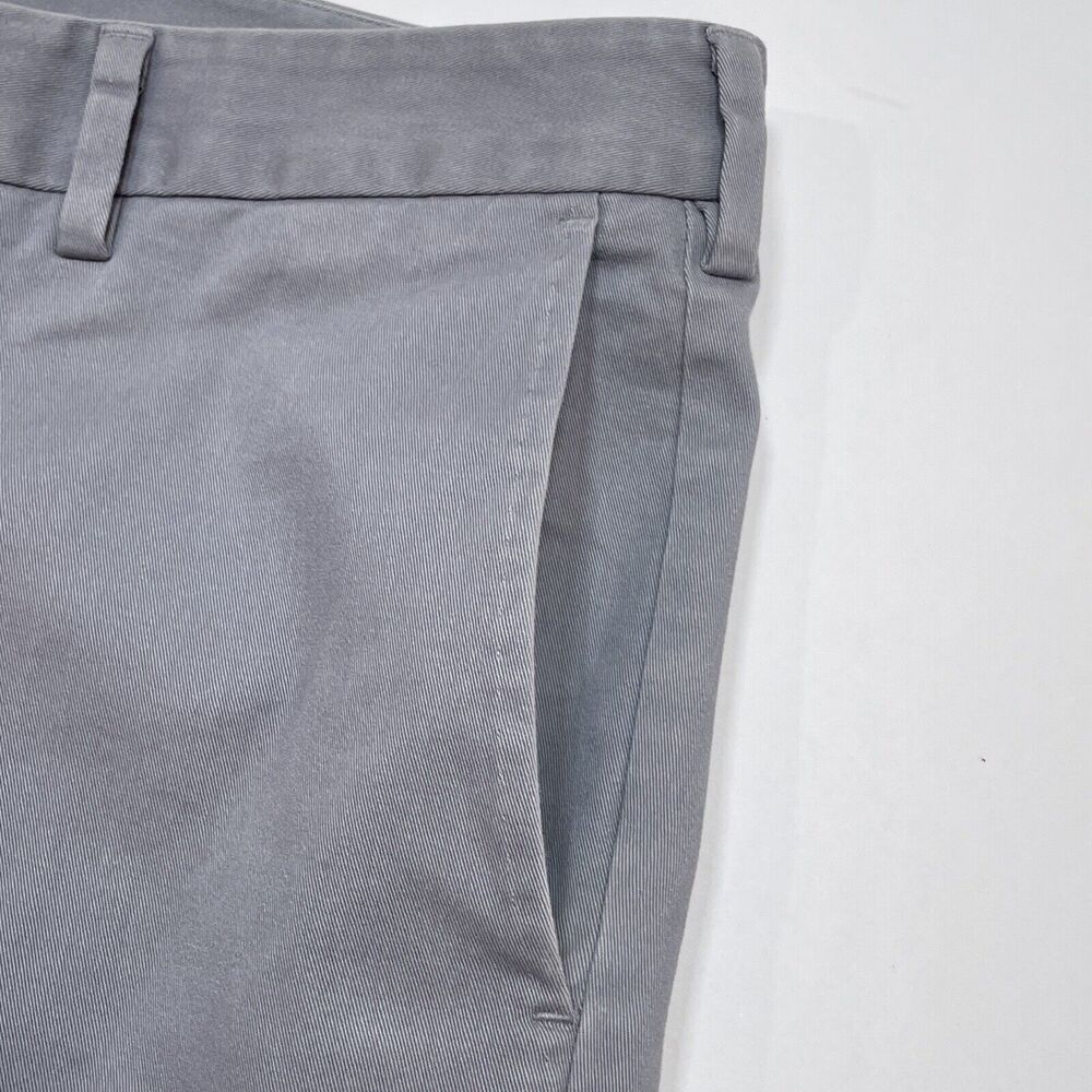 J. Hilburn Pants Men's Size 40 x 32 Gray‎ Casual Career Straight Fit Chino - Picture 3 of 8